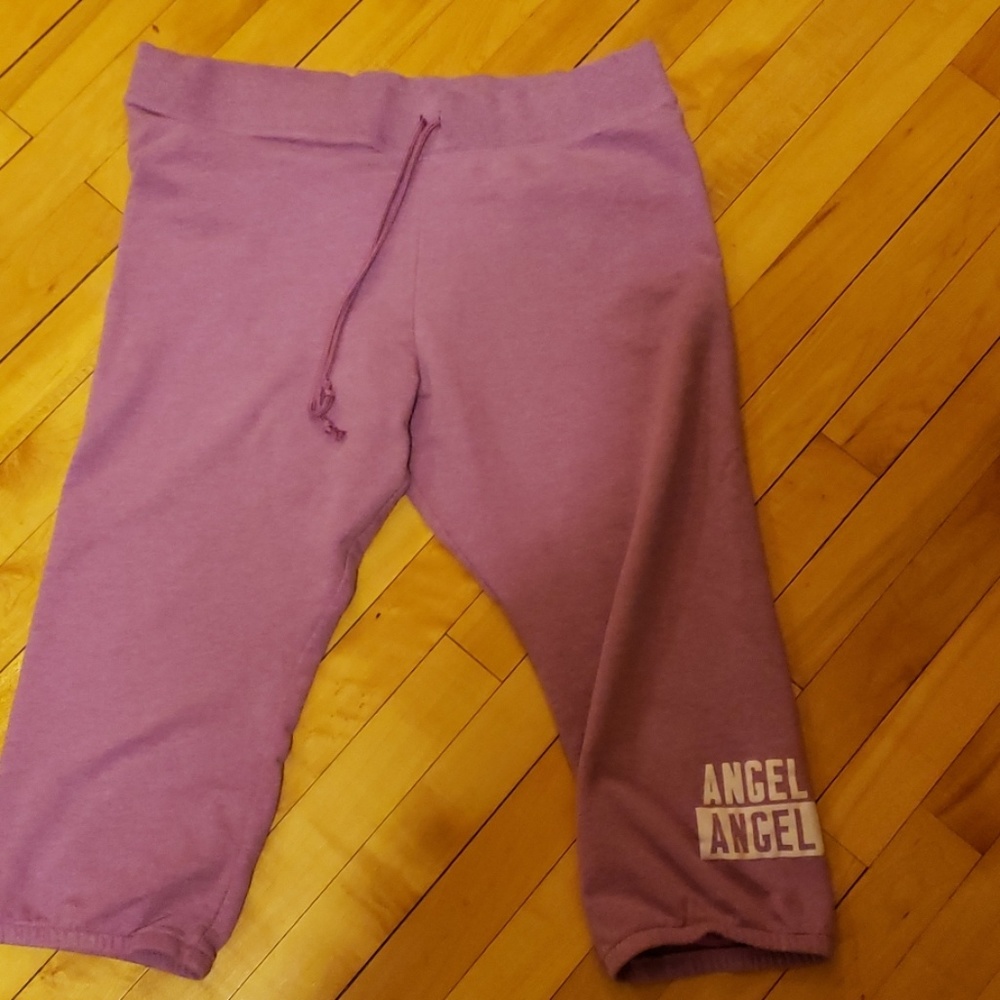 Pink Victoria Secret capri sweatpants purple L